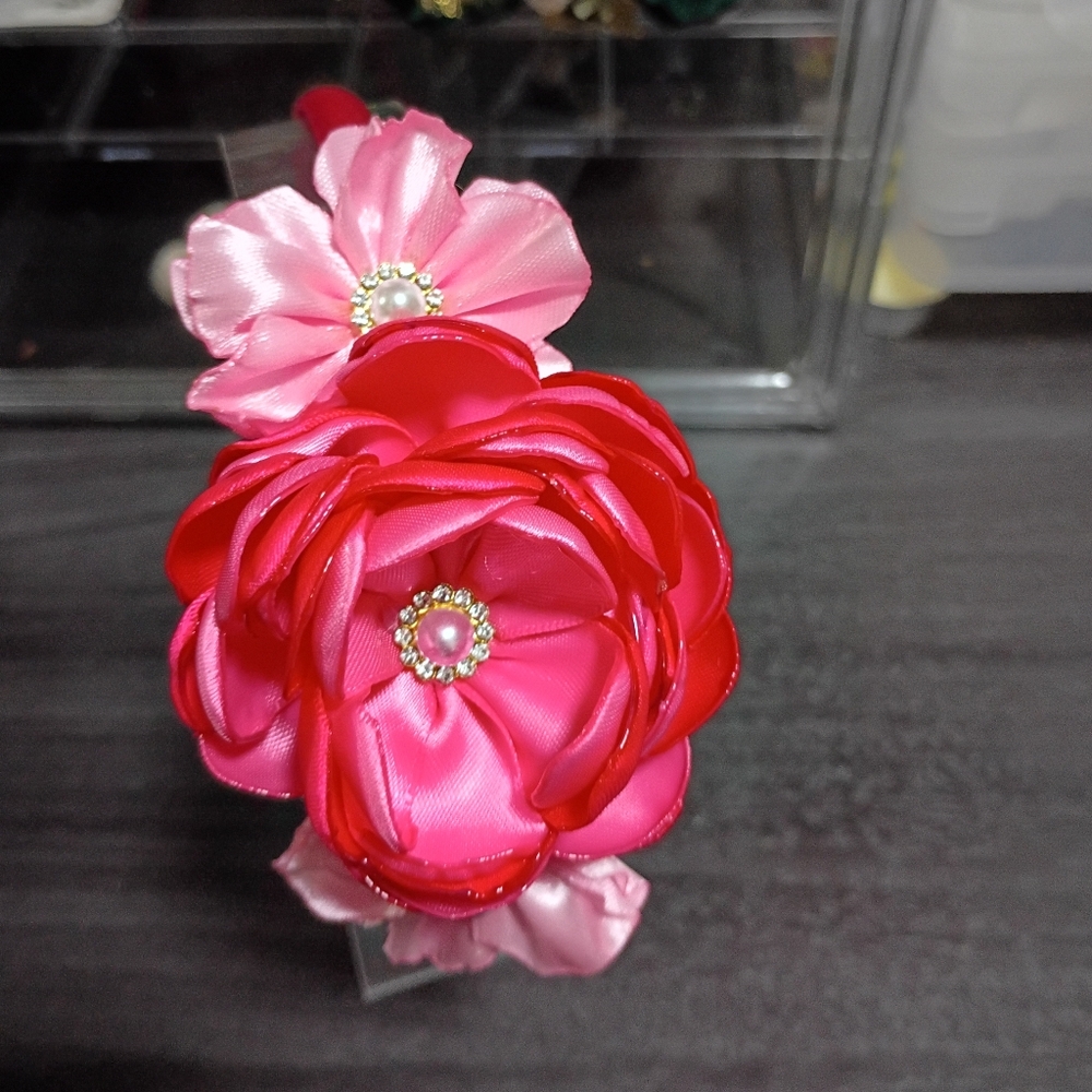 Elegant Pink Floral Headband🌺